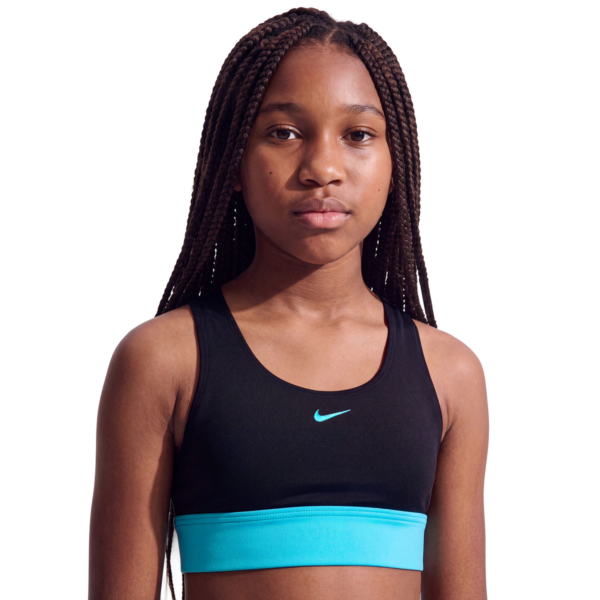Nike Girls Colorblock Racerback Big Kids Two Piece Swimsuit  Two Piece Swimsuits  Nike