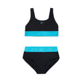 Nike Girls Colorblock Racerback Big Kids Two Piece Swimsuit  Two Piece Swimsuits  Nike