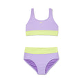 Nike Girls Colorblock Racerback Big Kids Two Piece Swimsuit  Two Piece Swimsuits  Nike