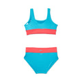 Nike Girls Colorblock Racerback Big Kids Two Piece Swimsuit  Two Piece Swimsuits  Nike
