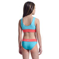 Nike Girls Colorblock Racerback Big Kids Two Piece Swimsuit  Two Piece Swimsuits  Nike