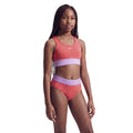 Nike Girls Colorblock Racerback Big Kids Two Piece Swimsuit  Two Piece Swimsuits  Nike