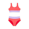 Nike Girls Colorblock Racerback Big Kids Two Piece Swimsuit  Two Piece Swimsuits  Nike