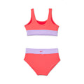 Nike Girls Colorblock Racerback Big Kids Two Piece Swimsuit  Two Piece Swimsuits  Nike