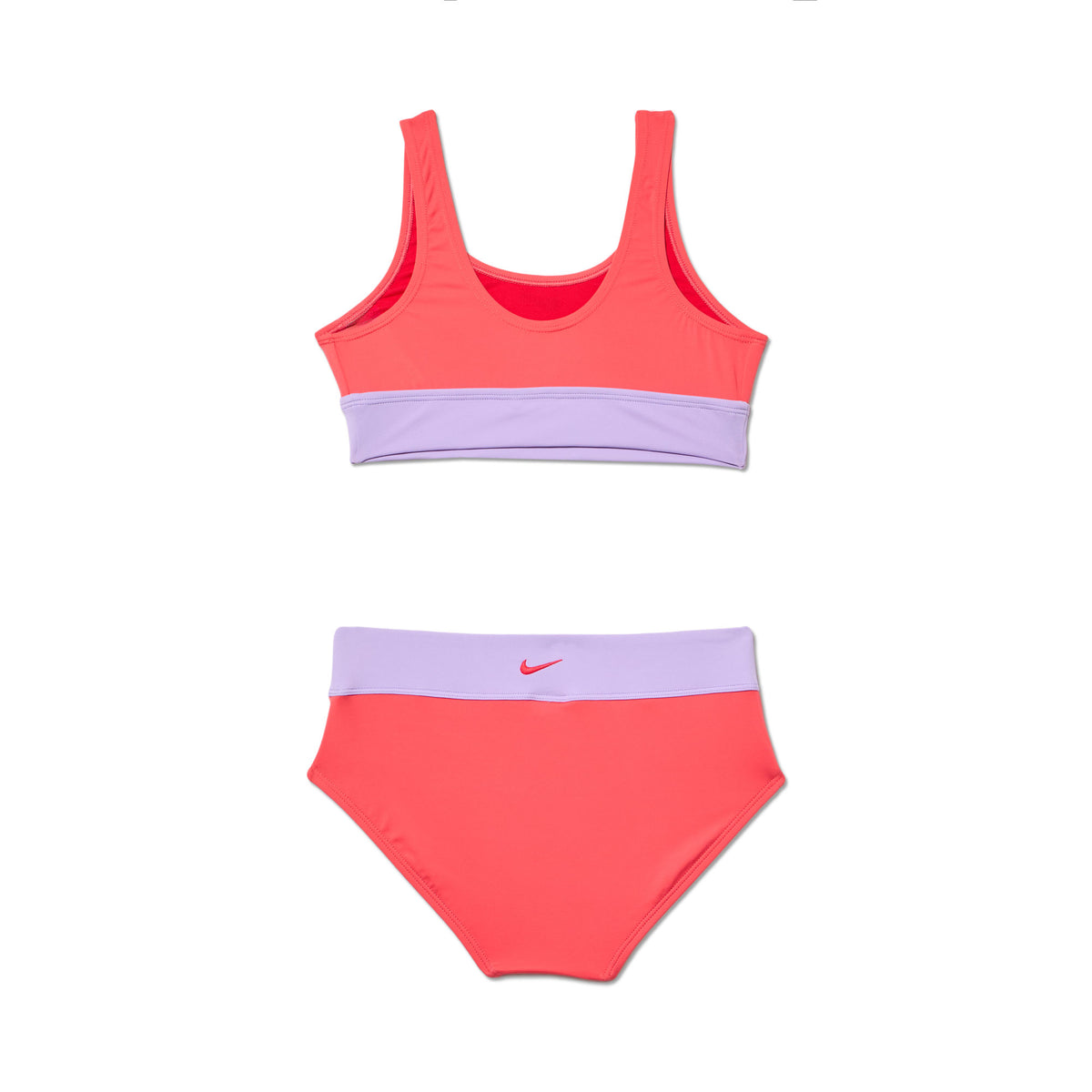 Nike Girls Colorblock Racerback Big Kids Two Piece Swimsuit  Two Piece Swimsuits  Nike