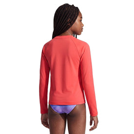 Nike Girls Swim Hydroguard Big Kids Dri-FIT Long Sleeve Top  Girls Rash Guard  Nike