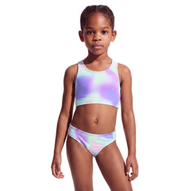 Nike Girls Little Kids Long Sleeve Hydroguard & Midkini Set  Girls Rash Guard & Midkini Set  Nike