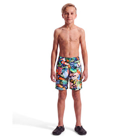 Nike Boys Swim Breaker Big Kids 6in Brief-lined Printed Volley Shorts  Boys Volley Shorts  Nike