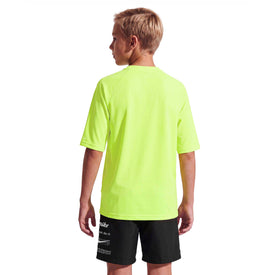 Nike Boys Swim Hydroguard Essential Big Kids Dri-FIT Short Sleeve Top  Boys Rash Guard  Nike