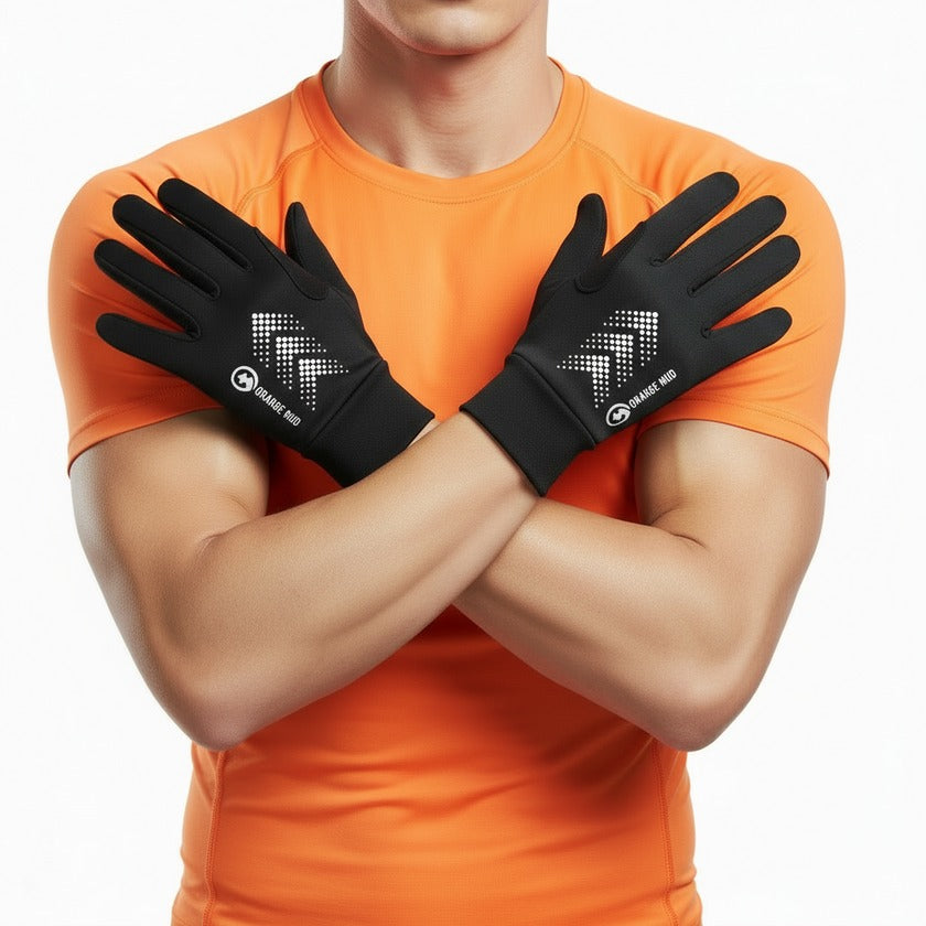 Orange Mud Running Gloves  Running Gloves  Orange Mud