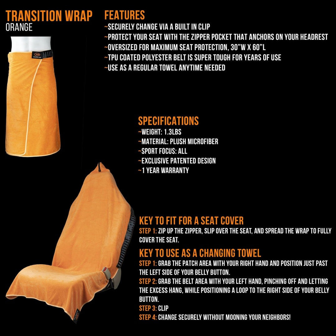 Orange Mud Transition Wrap Towel V2.0  Towels  Orange Mud