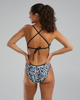 TYR Women's Standard Crosscutfit Tieback PRSMBRK One Piece Swimsuit  One Piece Swimsuits  Tyr
