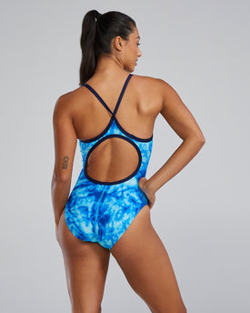 TYR Durafast Elite Women's Diamondfit Swimsuit - Azultec  One Piece Swimsuits  Tyr