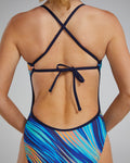 TYR Women's Durafast Elite Crosscutfit Tieback One Piece Swimsuit - Riptidal  One Piece Swimsuits  Tyr