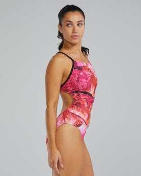 TYR Women's Gladius Durafast Elite Cutoutfit One Piece Swimsuit    Tyr