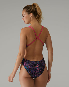TYR Women's Durafast Elite Cutoutfit One Piece Swimsuit - Stipple