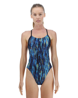 TYR Women's Durafast Elite Cutout One Piece Swimsuit - Aurora  One Piece Swimsuits  Tyr