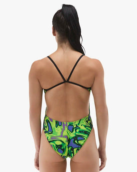 TYR Women's Flux Durafast Elite Cutoutfit One Piece Swimsuit  One Piece Swimsuits  Tyr