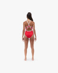 TYR Women's Stripe Durafast Elite Diamondfit Fit Katie Ledecky Swimsuit  One Piece Swimsuits  Tyr