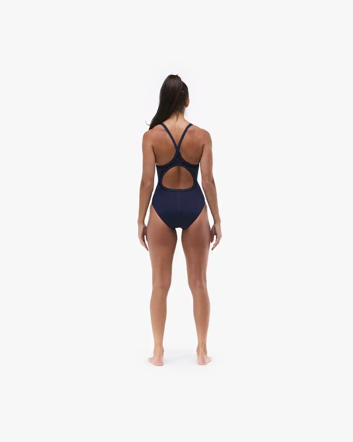 TYR Women's Stripe Durafast Elite Diamondfit Fit Katie Ledecky Swimsuit  One Piece Swimsuits  Tyr