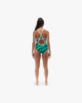 TYR Women's Diagonal Durafast Elite Diamondfit Fit Katie Ledecky Swimsuit  One Piece Swimsuits  Tyr