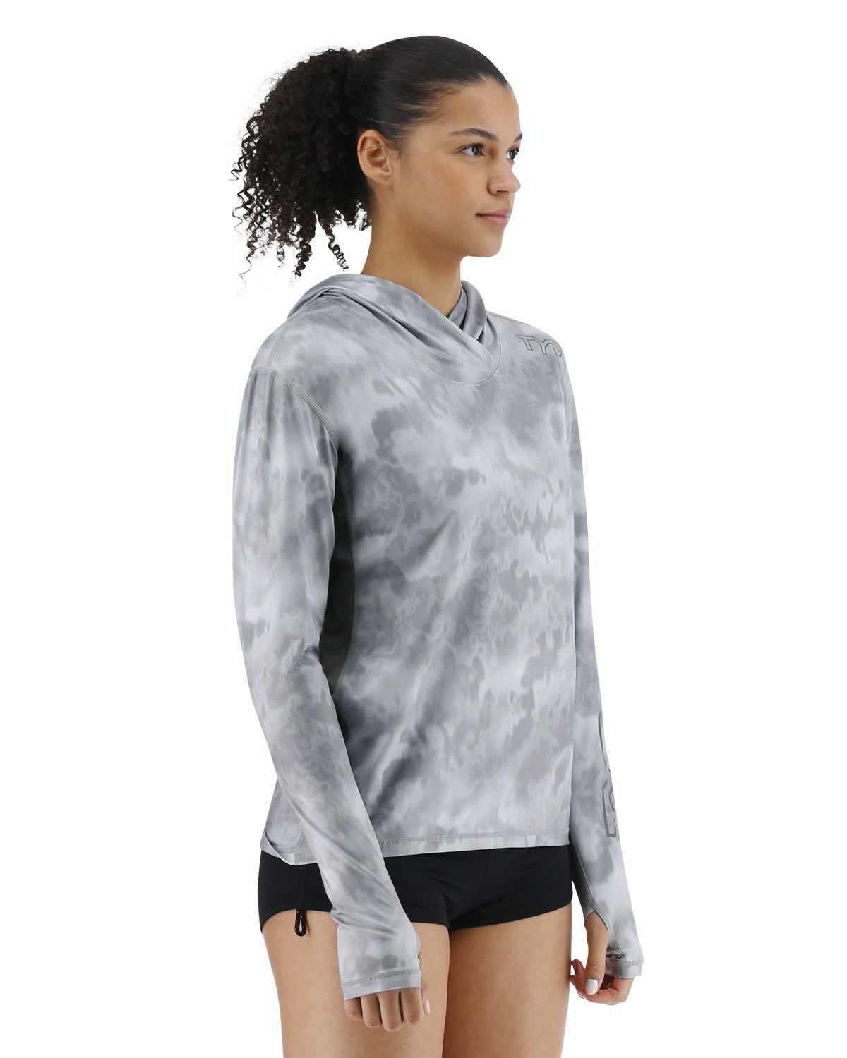 Tyr SunDefense Women's Vented Hooded Shirt - Turbulent  Hoodie  Tyr