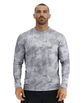 Tyr SunDefense Men's Vented Long Sleeve Rash Guard Crew Shirt - Turbulent  Long Sleeve Rash Guard  Tyr
