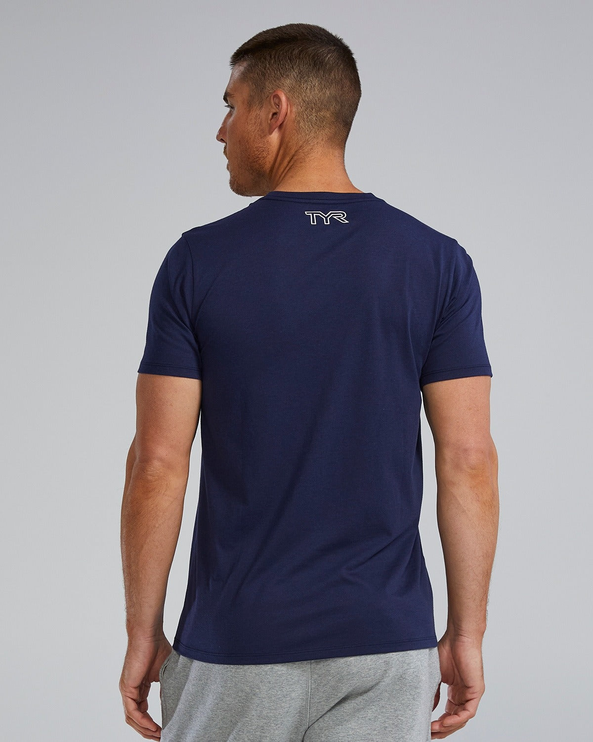 TYR Men's Ultrasoft Lightweight Tri Blend Tech Tee - Usa  Shirts  Tyr