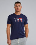 TYR Men's Ultrasoft Lightweight Tri Blend Tech Tee - Usa  Shirts  Tyr