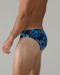 TYR Men's Durafast Lite Brief Swimsuit - Seismo  Swimming Briefs for Men  Tyr