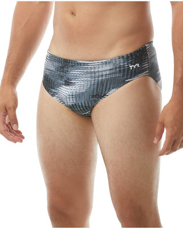 TYR Men's Surge Racer Swim Brief  Swimming Briefs for Men  Tyr