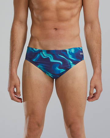 TYR Durafast Elite Men's Brief Swimsuit - Waveform