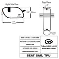 Orange Mud Waterproof Bike Seat Bag - Thermoplastic Polyurethane (TPU) Coated  Bicycle Bags  Orange Mud
