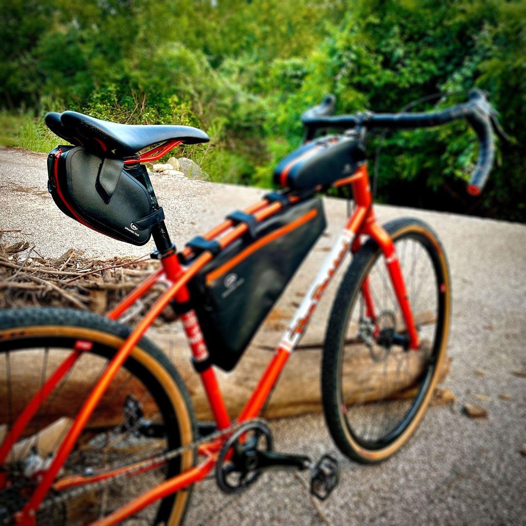 Orange Mud Waterproof Bike Seat Bag - Thermoplastic Polyurethane (TPU) Coated  Bicycle Bags  Orange Mud