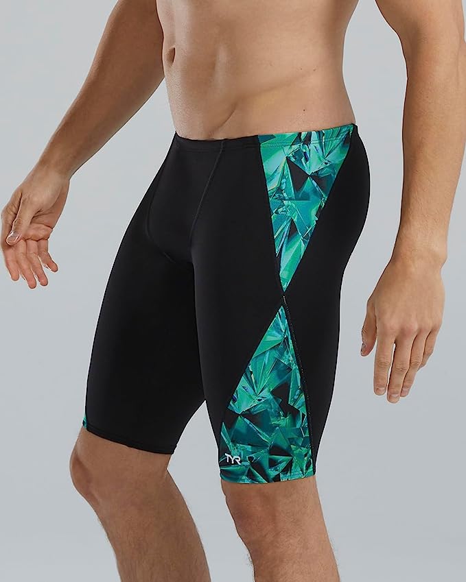 TYR Durafast Elite Men's Blade Splice Jammer Swimsuit  Swim Team Prints  Tyr