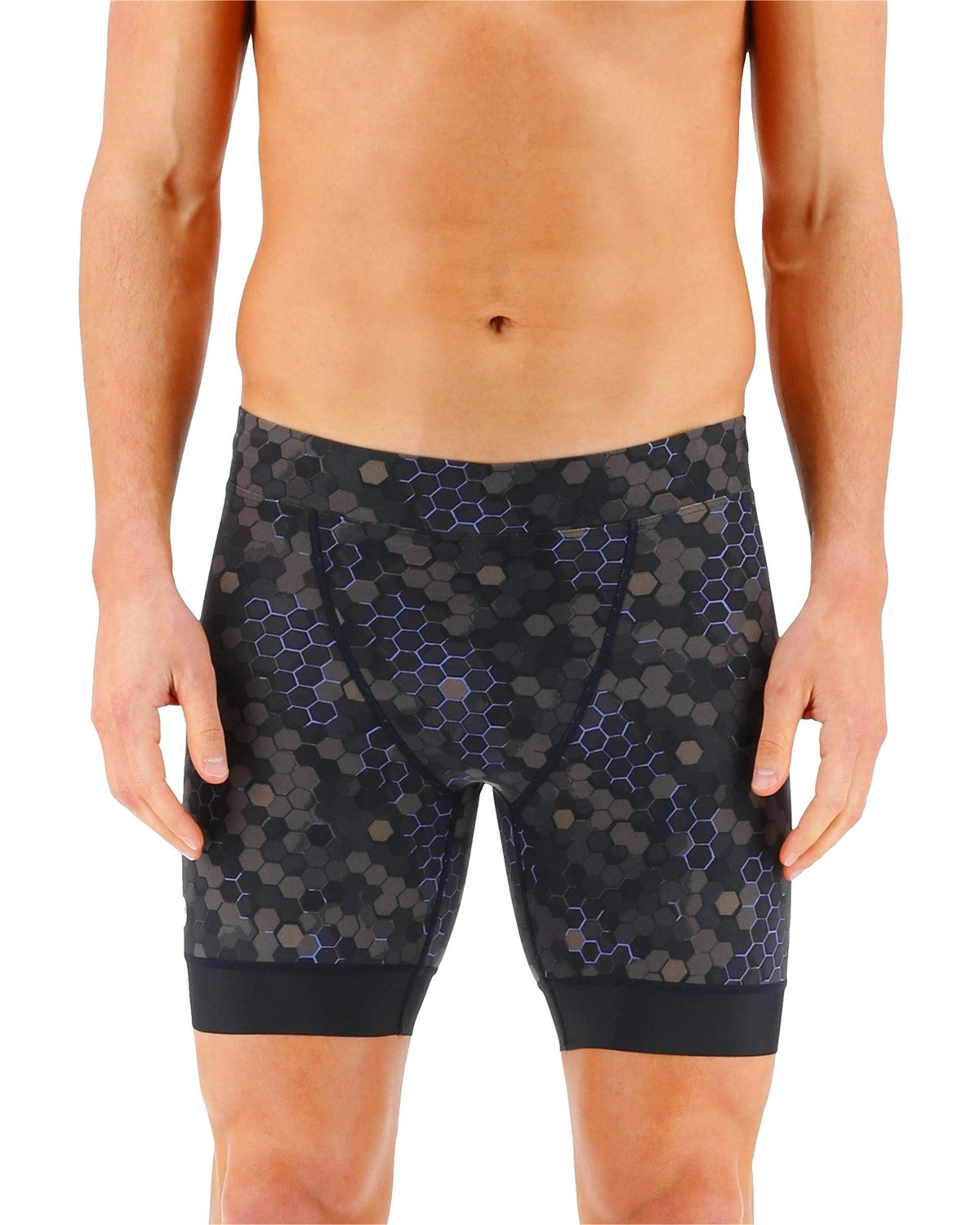 TYR Men Carbon Hex Swim Jammer 6.5"  Swim Jammers  Tyr
