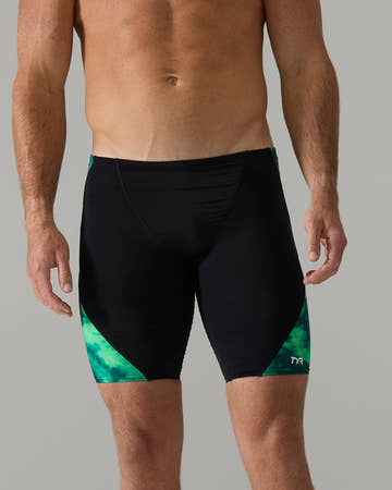 TYR Men's Durafast Lite Blade Splice Jammer Swimsuit - Miasma  Swim Jammers  Tyr