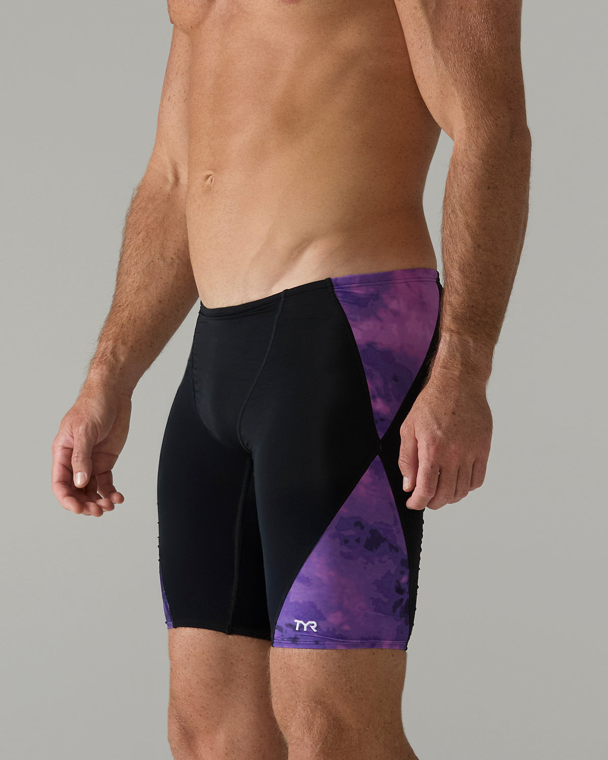 TYR Men's Durafast Lite Blade Splice Jammer Swimsuit - Miasma  Swim Jammers  Tyr