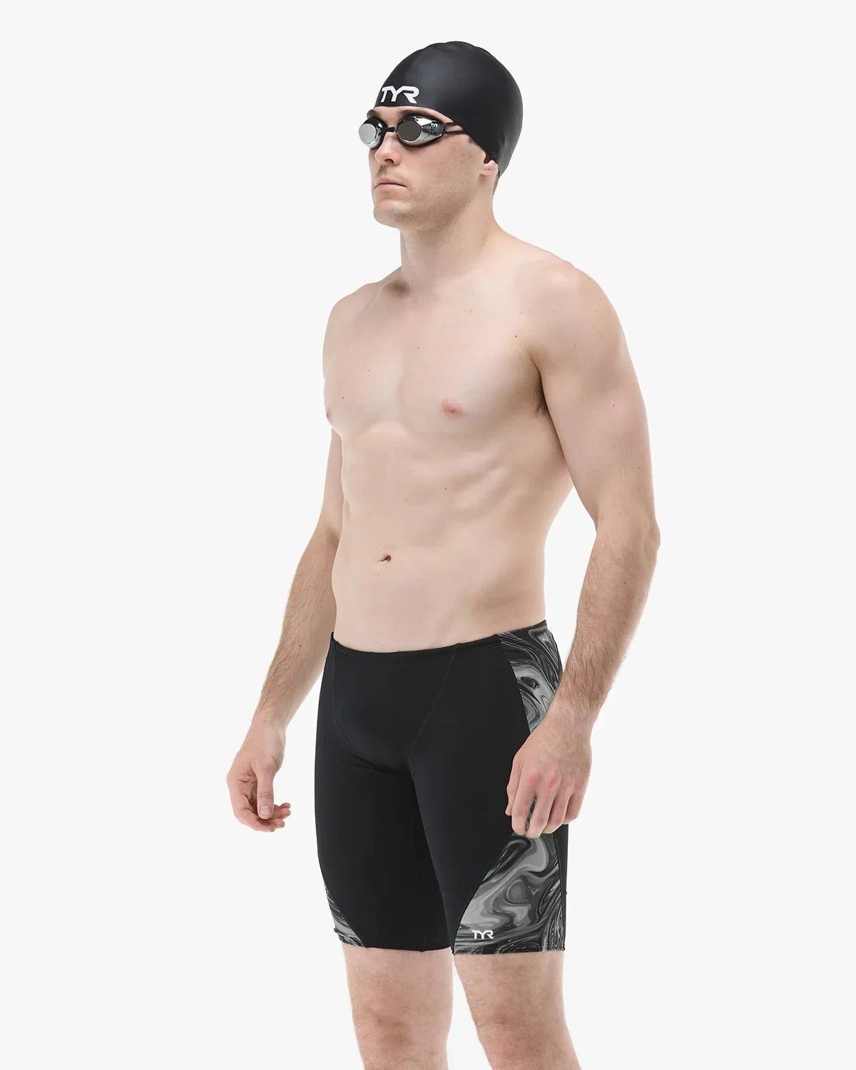 TYR Men's Olea Durafast Elite Blade Splice Swim Jammer  Swim Jammers  Tyr