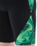 TYR Men's Olea Durafast Elite Blade Splice Swim Jammer  Swim Jammers  Tyr