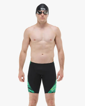 TYR Men's Olea Durafast Elite Blade Splice Swim Jammer  Swim Jammers  Tyr