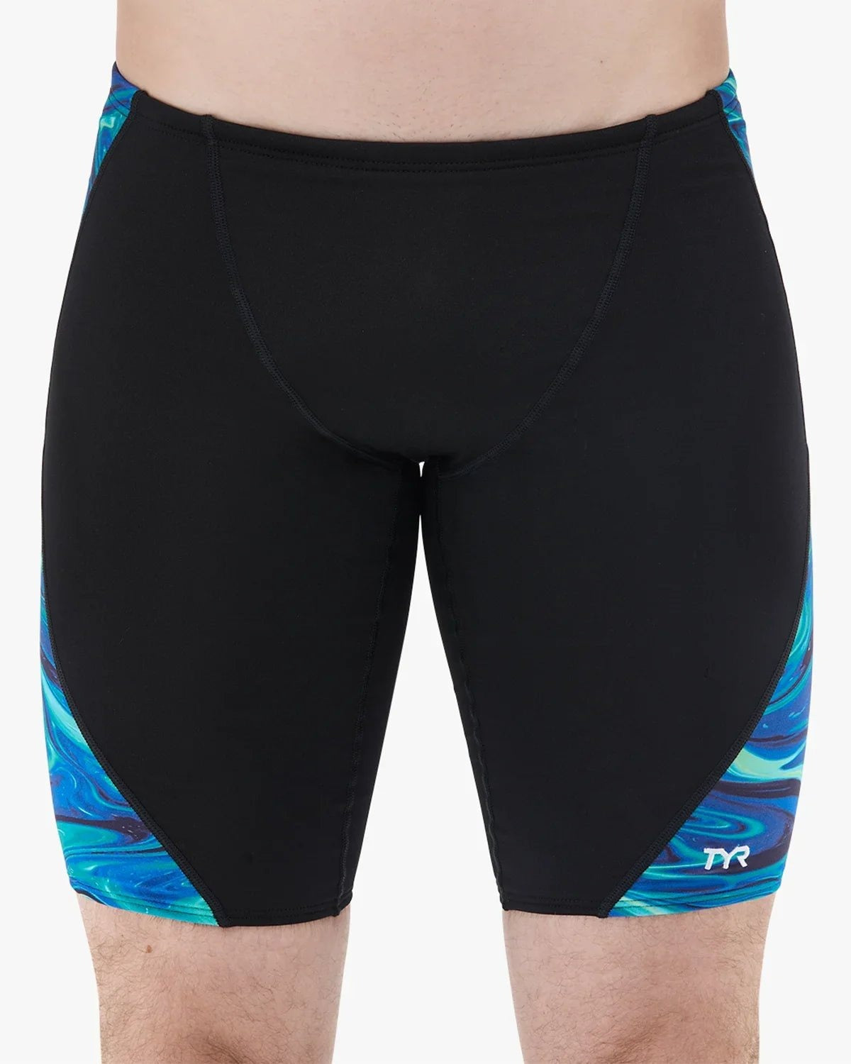 TYR Men's Olea Durafast Elite Blade Splice Swim Jammer  Swim Jammers  Tyr
