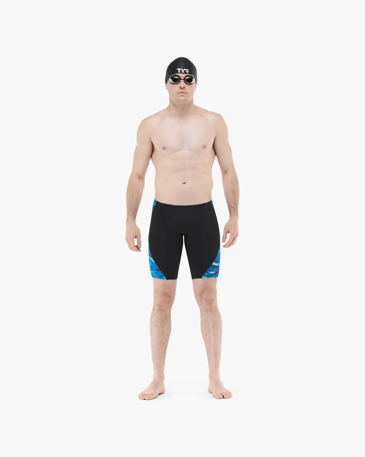 TYR Men's Olea Durafast Elite Blade Splice Swim Jammer  Swim Jammers  Tyr