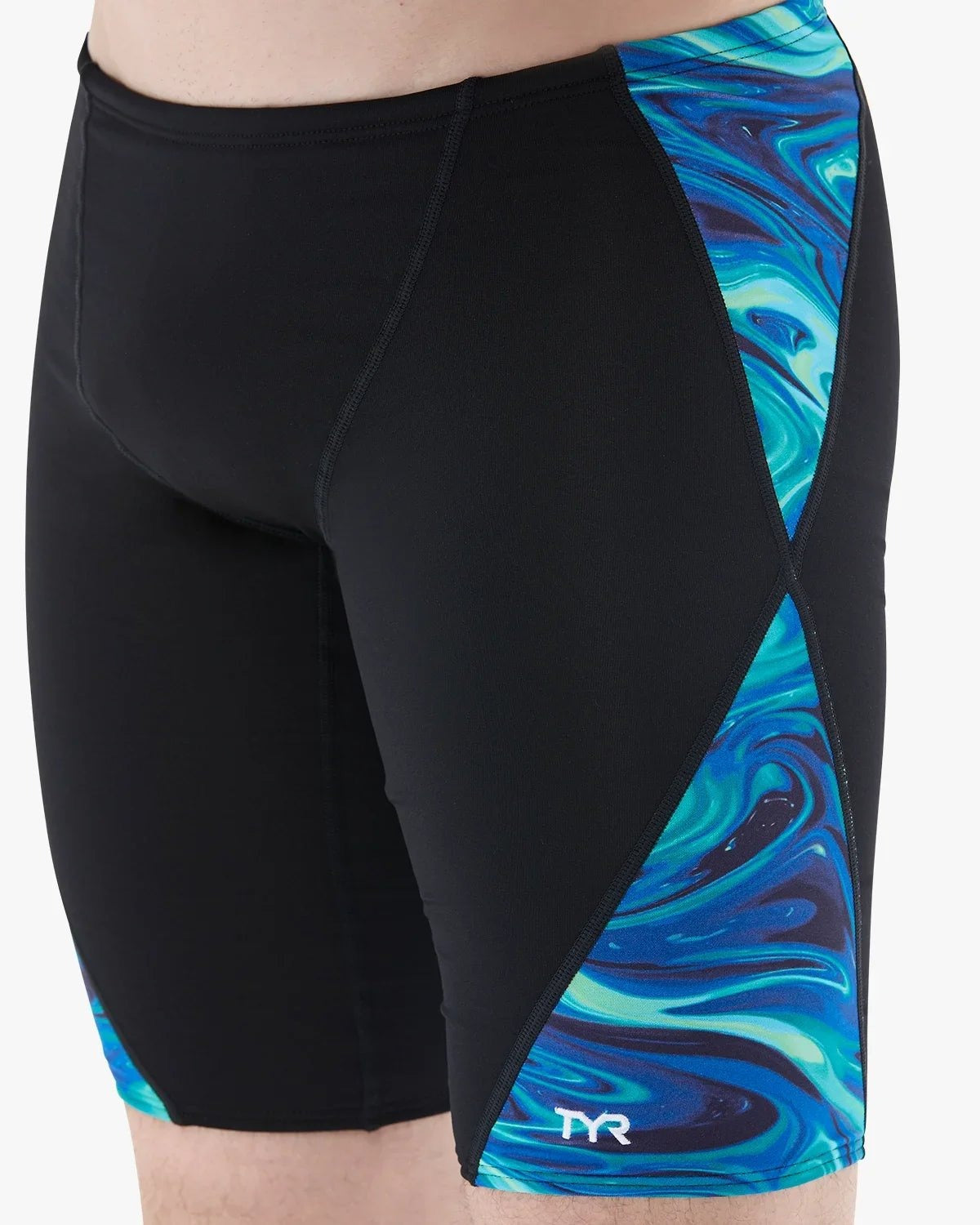 TYR Men's Olea Durafast Elite Blade Splice Swim Jammer  Swim Jammers  Tyr