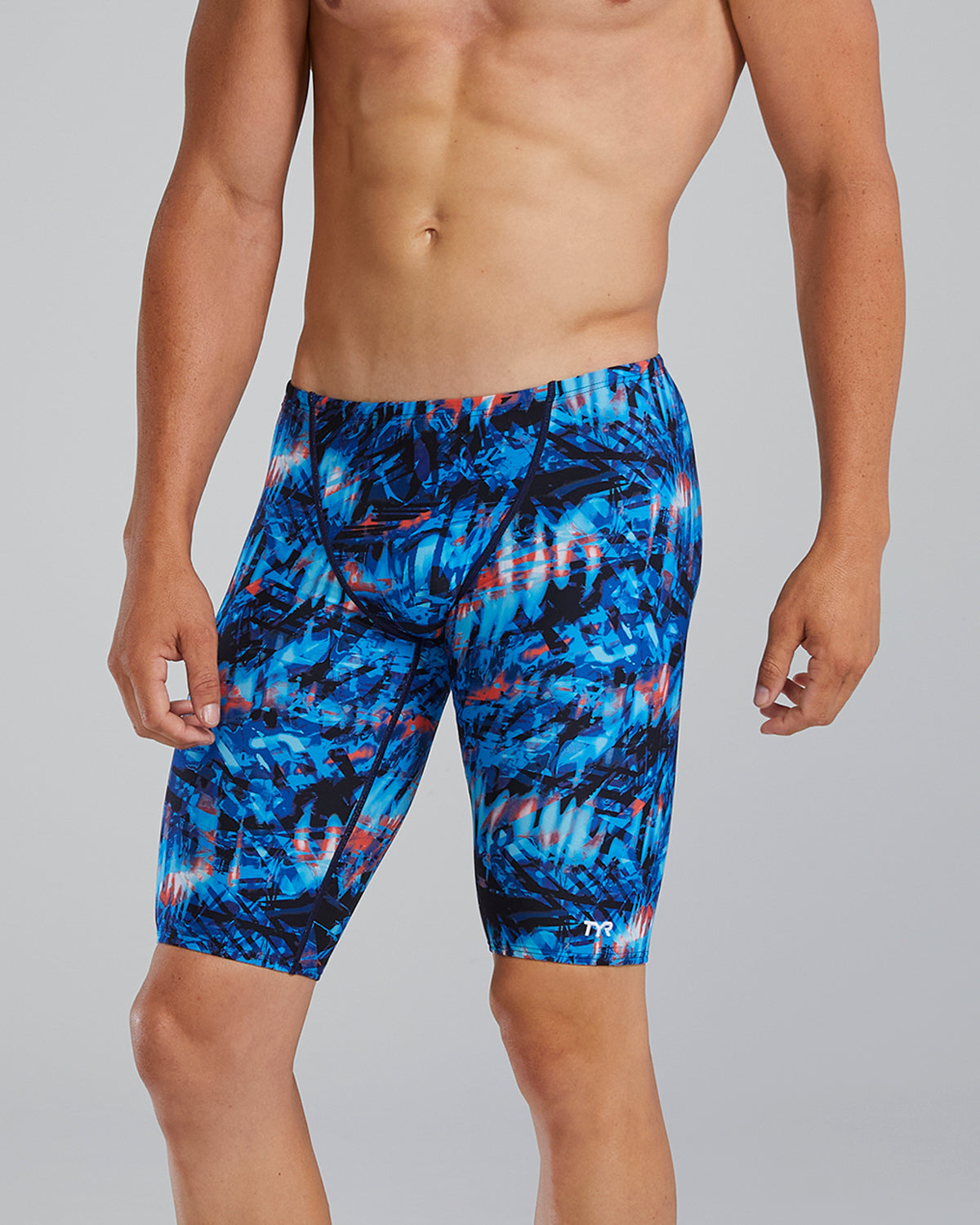 TYR Men's Durafast Lite Jammer Swimsuit - Seismo  Swim Jammers  Tyr
