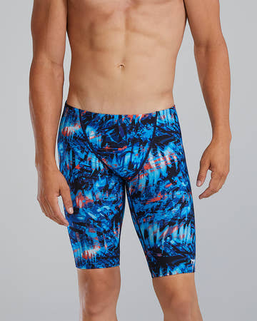 TYR Men's Durafast Lite Jammer Swimsuit - Seismo  Swim Jammers  Tyr
