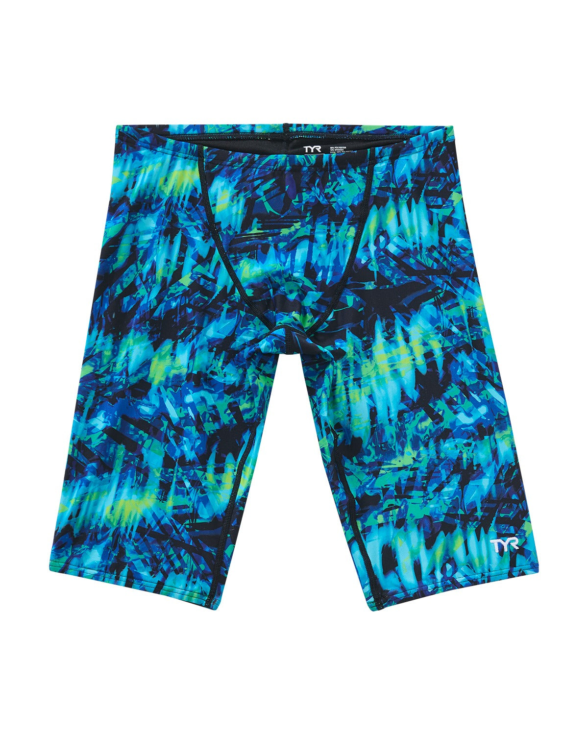 TYR Youth Boy Jammer- Durafast Lite - Seismo  Boys Swim Jammer  Tyr