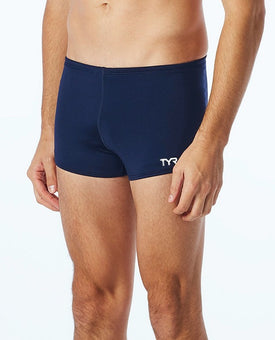 TYR Man Square Leg Solid Swimsuit  Men's Square-Leg Swimsuits  Tyr