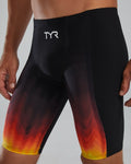 TYR Men's Shockwave High-Waist Jammer Swimsuit - Fury  Swim Jammers  Tyr
