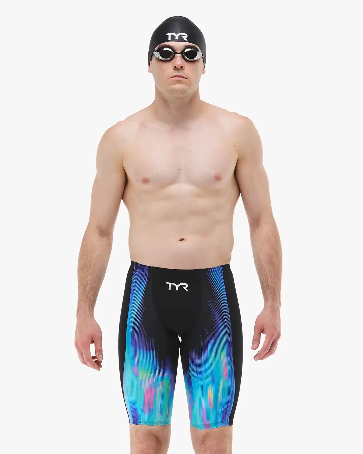 TYR Men's Reflexion Shockwave High Waist Jammer Tech Suit  Technical Jammer  Tyr